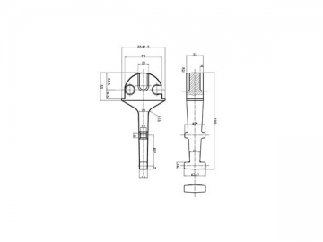 Rail Cast Iron Shoulder