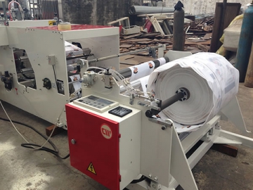 CW-500ZD Bottom Seal Soft Loop Handle Bag Making Machine