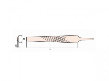 218 Non Sparking Half Round File