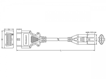 Woodward 3-Pin Cable