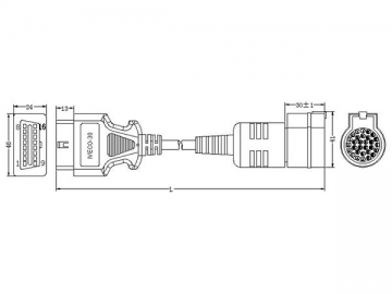 Iveco 30-Pin Cable-I