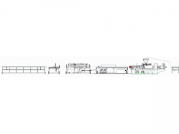 Precision profile extrusion line