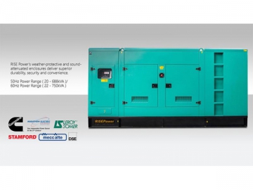 20—750kVA Soundproof Industrial Generator