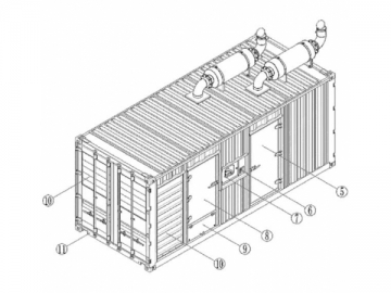 700—2500kVA Containerised Diesel Generator